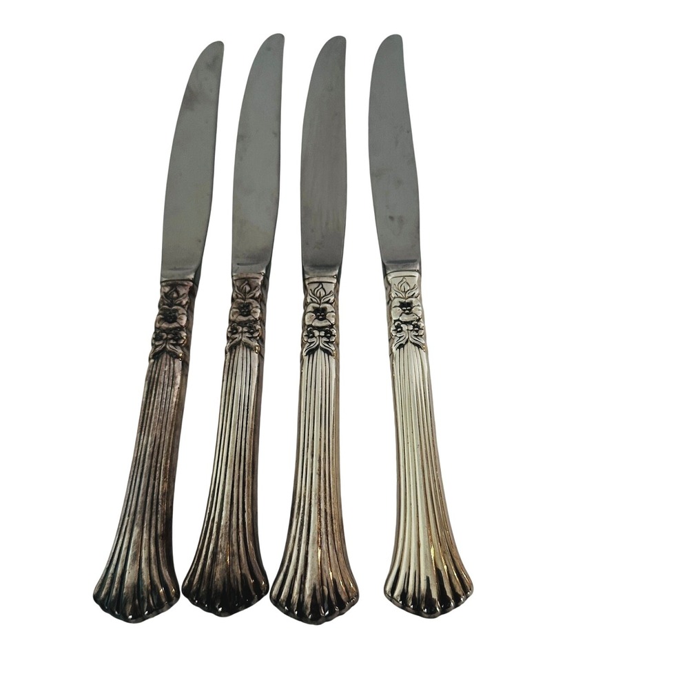Vintage Oneida Floral Queen 1992 Silverware‎ Dinner Knives